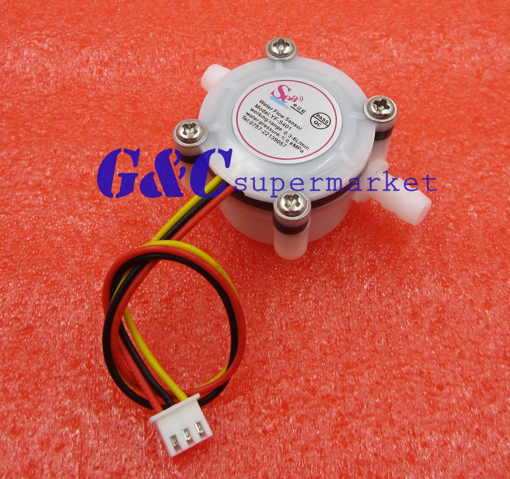 Water Flow Sensor Control Flowmeter Hall 0.3-6L/min For Arduino New