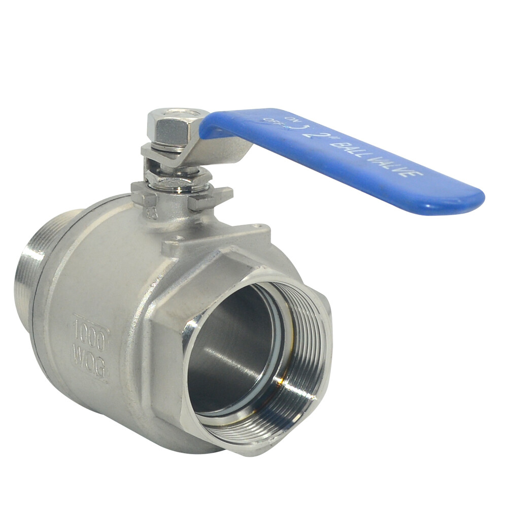 US Stock 2" inch NPT threaded MALE to Female Full Port Ball Valve Stainless 304