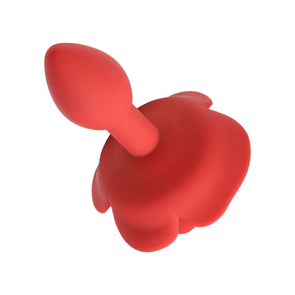 Master Series Booty Bloom Silicone Red Rose Anal Butt Plug Small