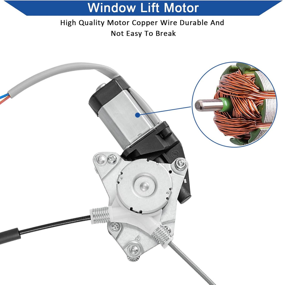2003-2007 Honda Accord Front Right Window Regulator with Motor–Compatible