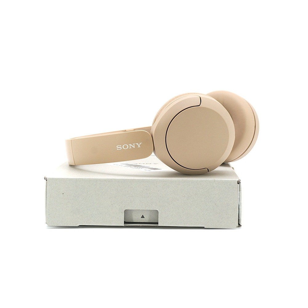 Sony WH-CH520 Beige Wireless Bluetooth Headphones Tested Working Pre-Owned