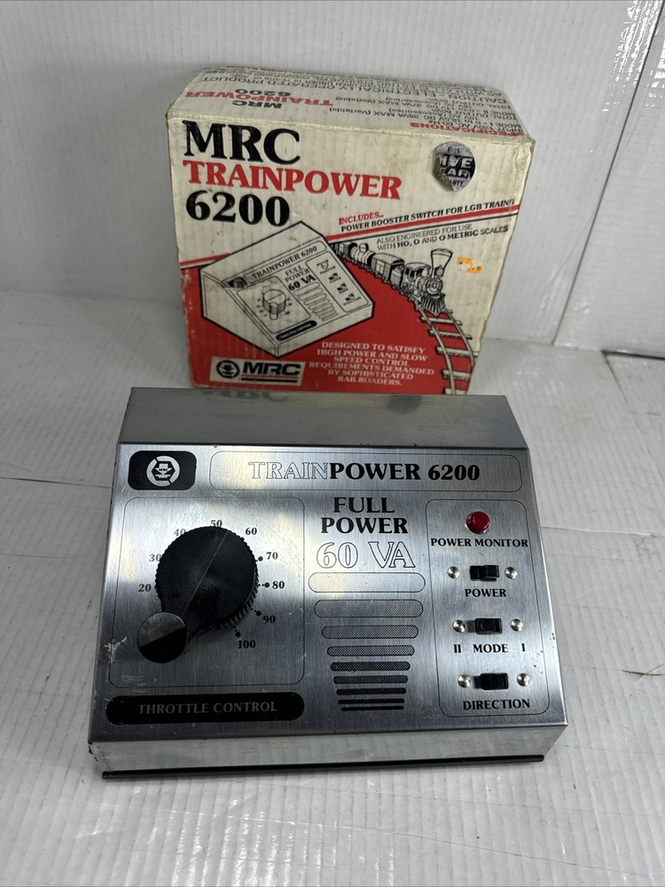 MRC Train Power 6200 G / Ho / N Scale Transformer, Controller For Train Set