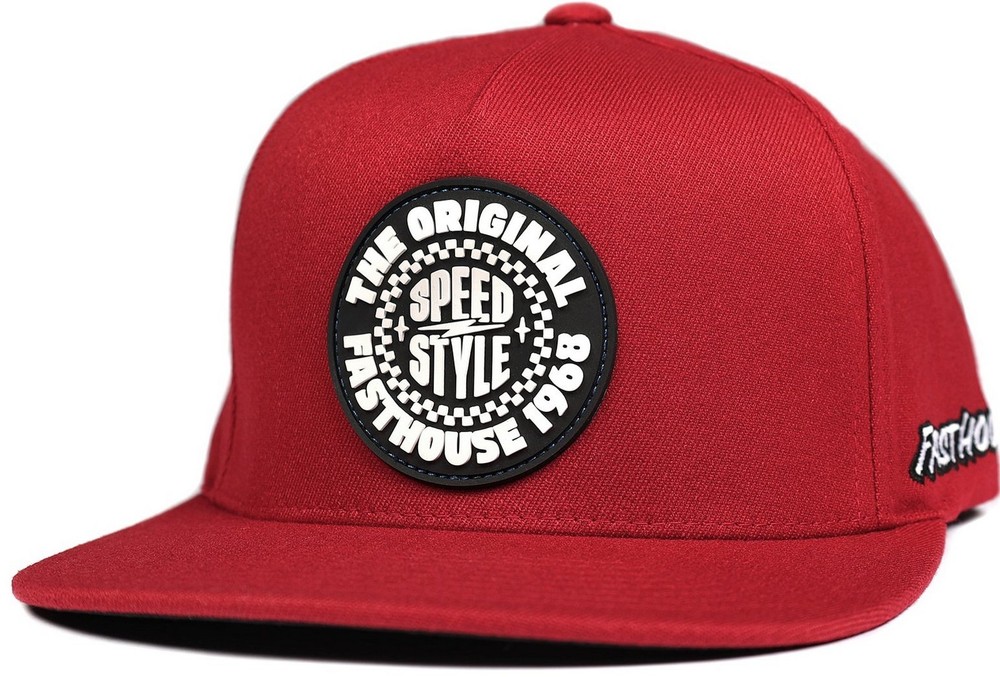 Fasthouse Origin Snapback Hat Red