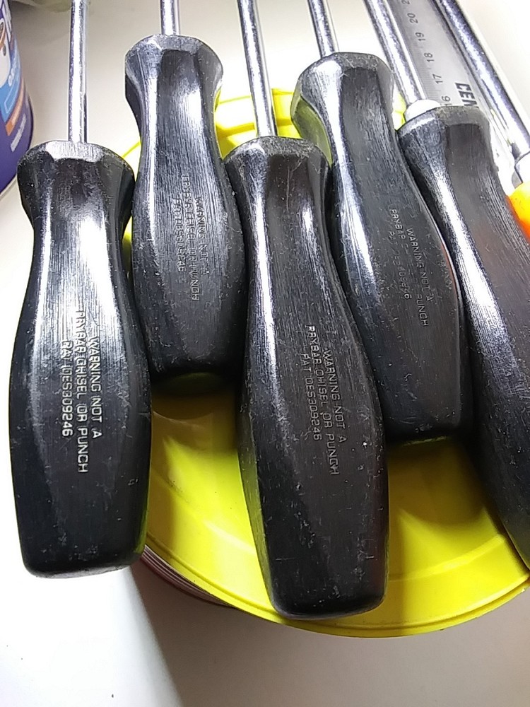 Snap on Tools Screwdriver Serv. Set Used Condition 6 Piece Phillips And Regular