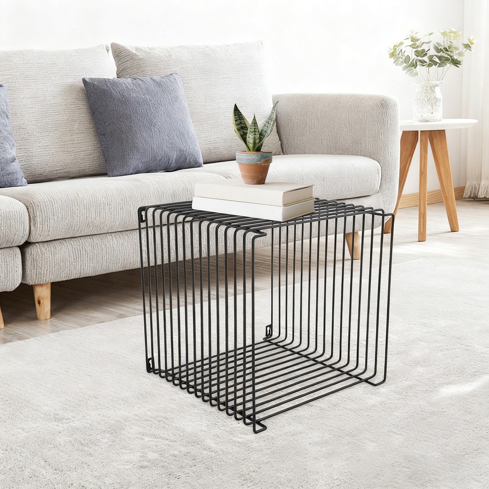 Iron Multi-Purpose Side TableSquare Side Table Square Cage End Table