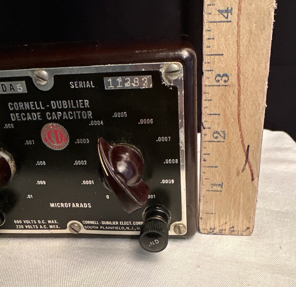 Vintage Cornell-Dubilier Decade Capacitor Model CDA 5