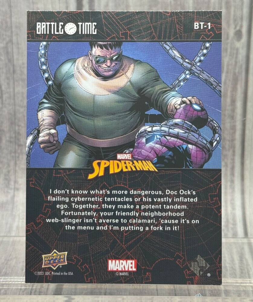 2024 Marvel Spider-Man Battle Time SPIDER-MAN VS Inserts Upper Deck