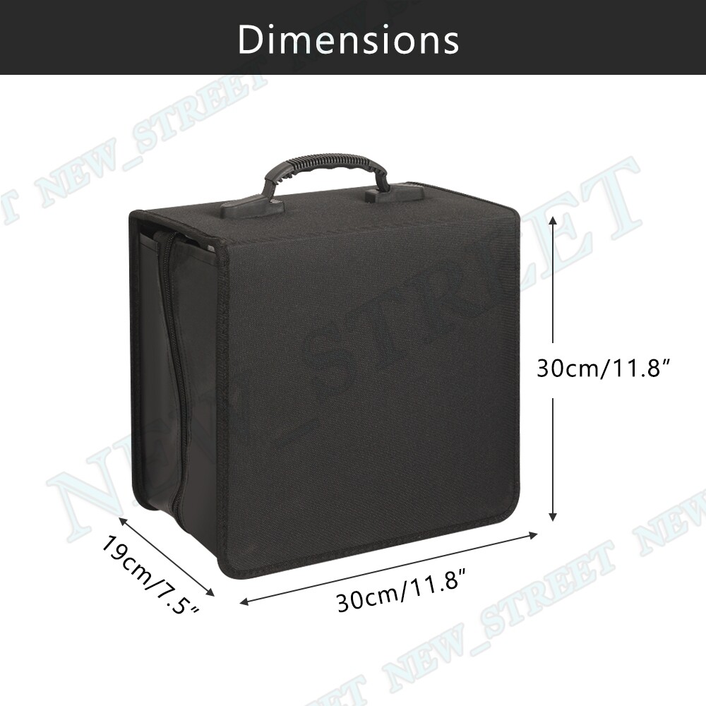 Portable 520 Disc CD DVD Case Wallet Sleeves Storage Holder Folder Bag Box Large