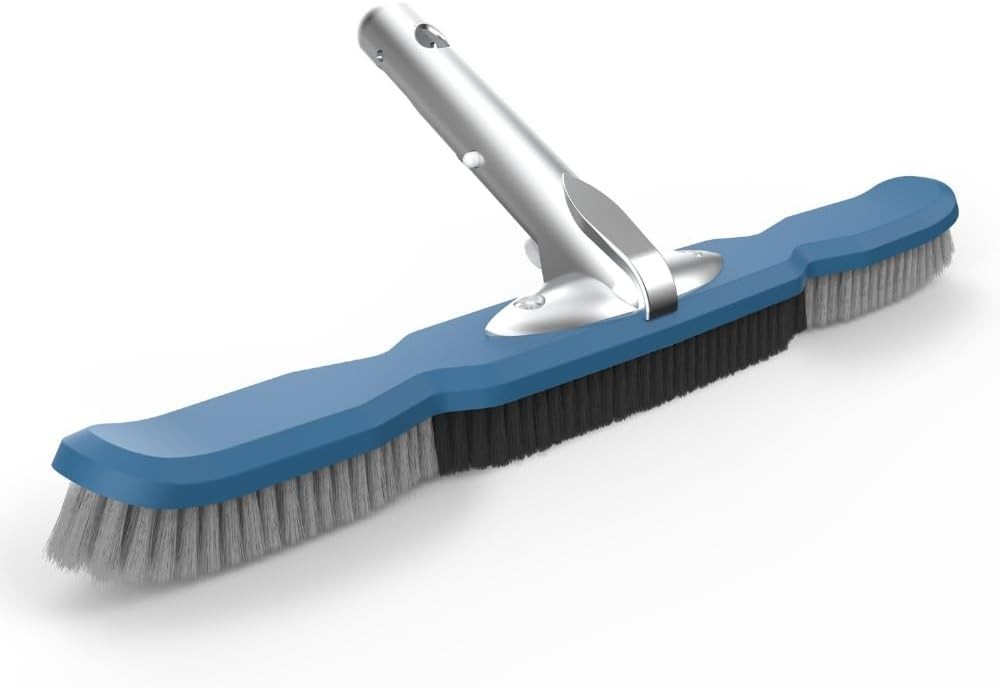 Heavy Duty Pool Brush Head - Nylon Bristles, Aluminum Frame