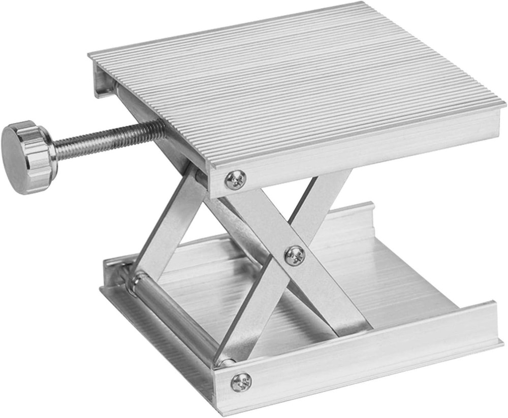 Lab Scissors Jack, Laboratory Support Jack Platform with Black Hand Wheel,...
