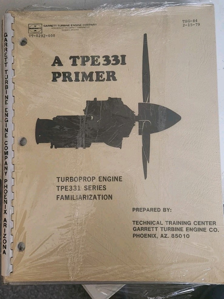 Turboprop TPE331 engine Primer Technical book Garret Publishing