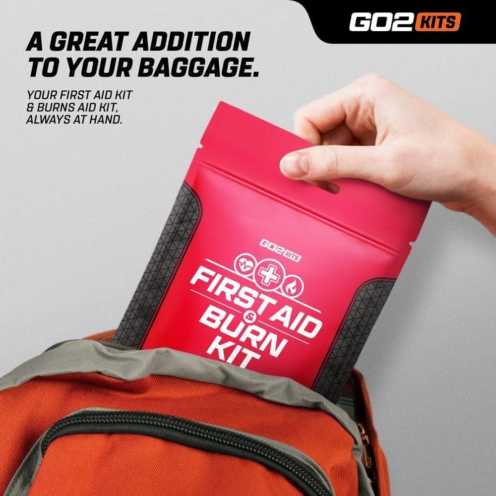 Advanced First Aid & Burn Kit, Comprehensive Burn First Aid Kit with Dressing...