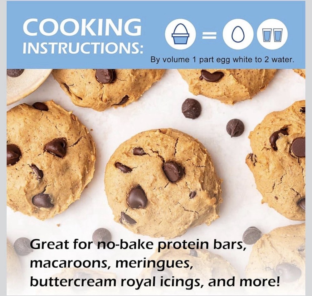 Egg White Protein Powder 8Oz Pasteurized No Additives, High Protein,...