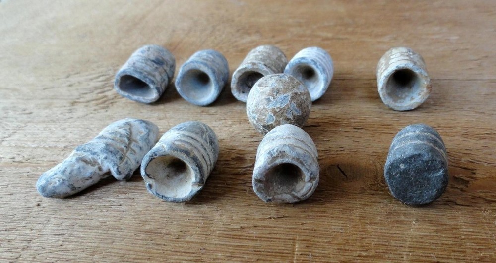 CIVIL WAR era 9 Mini Ball & 1 Round 3-Ring & 2-Ring 1 Solid Back BULLETS FLORIDA