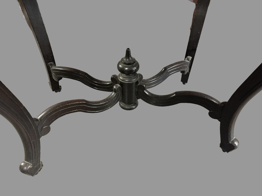 Antique Victorian Marble Top Parlor Center Table