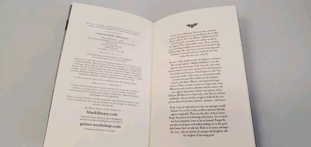 Warhammer 40k Titanicus Sample Chapter Booklet Dan Abnett