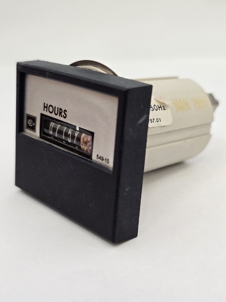 Krompton 549-15 Elapsed Time Meter Panel Mount 120V Hours