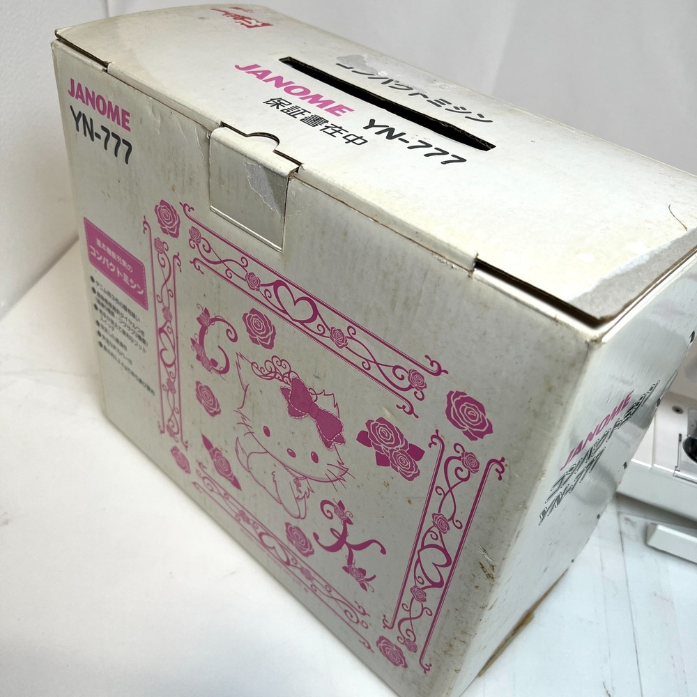 Janome Hello Kitty compact sewing machine YN-777 Operation confirmed Beginner JP