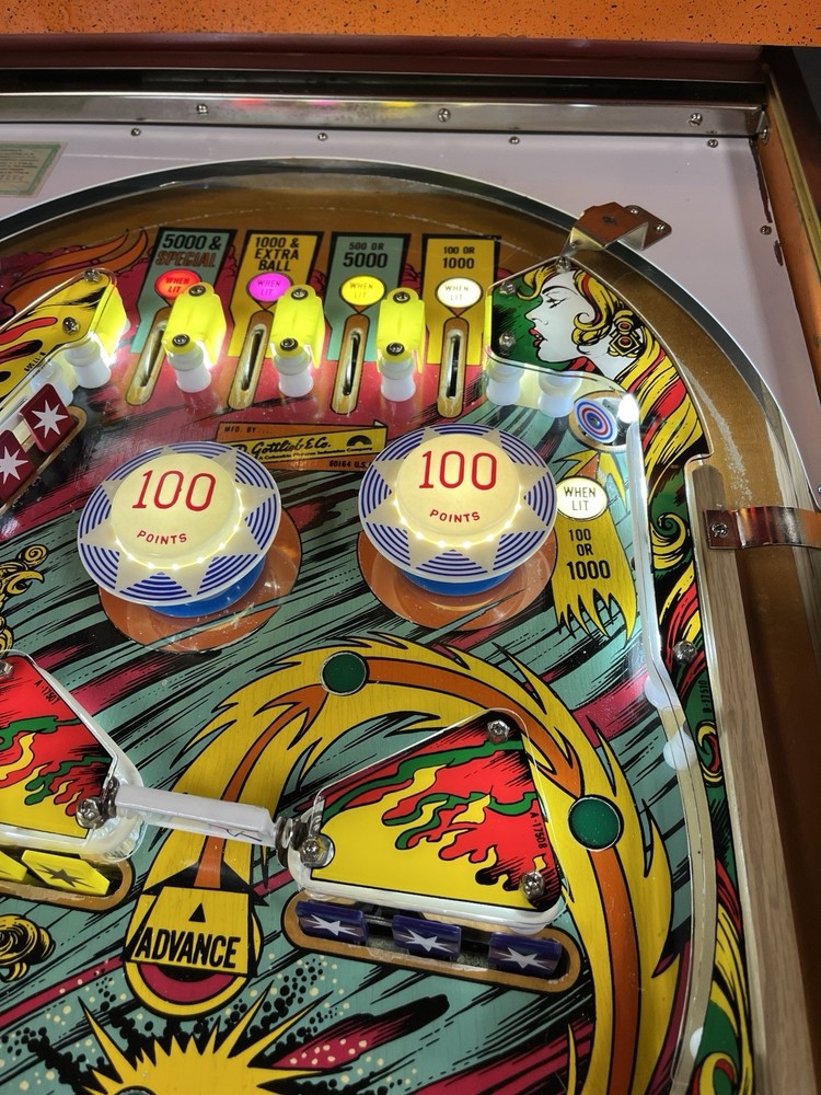 1978 GOTTLIEB SINBAD PINBALL MACHINE PROF TECHS PLAYS GREAT FULLY REFURBISHED