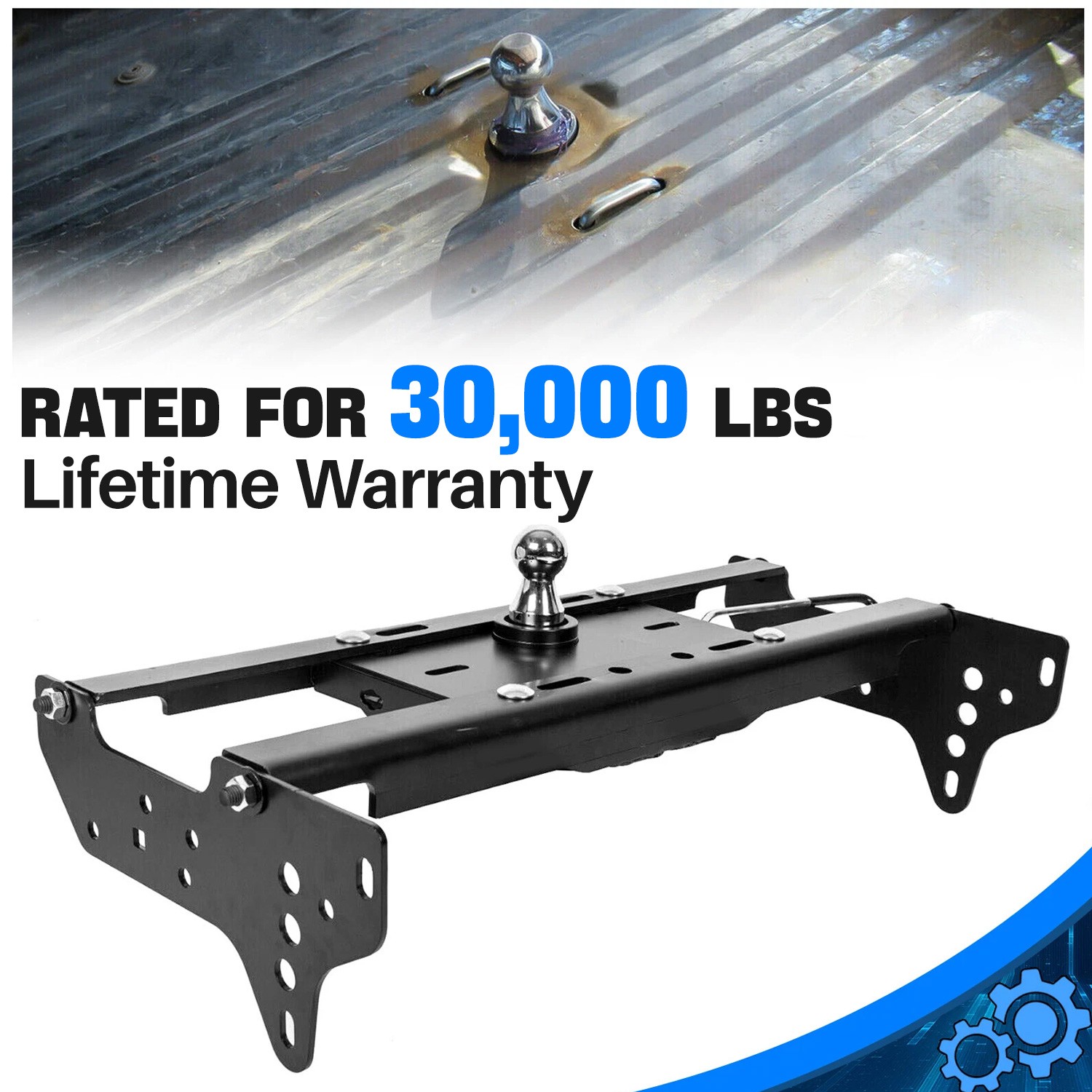 For Ford F250 F350 1999-2016 Complete Under Bed Gooseneck Trailer Hitch System