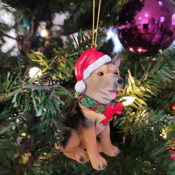 German Shepherd cute figurine Ornament