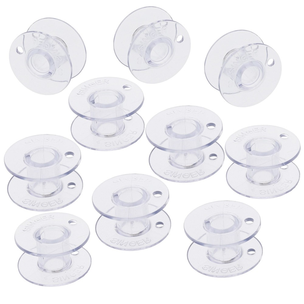 Bobbins 10pk, Plastic, Singer