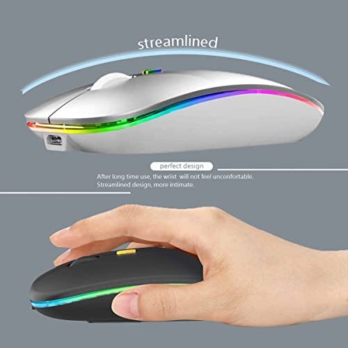 Wireless Bluetooth Mouse Rechargeable for Macbook Air/Macbook Pro, Laptop