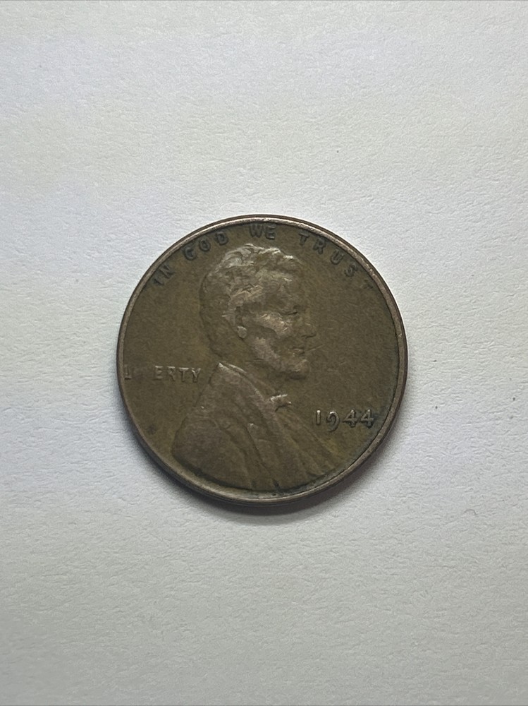 RARE 1944 Wheat Penny Cent Coin Error LETTERS mISSING