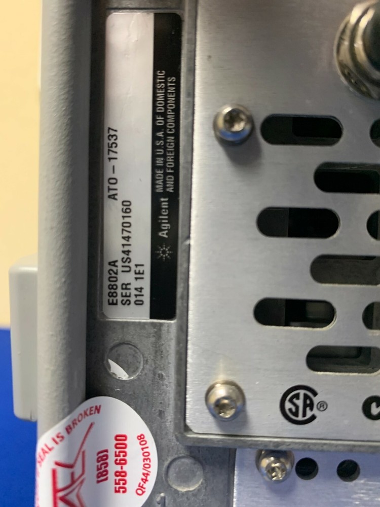 Agilent E8802A 300kHz - 6GHz PNA Vector Network Analyzer w/ Opt. 014,1E1