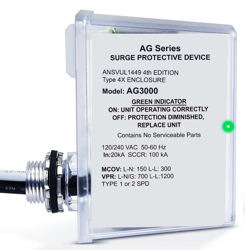 AG3000 HVAC Surge Protector 120/240V, 3-Mode Mini Split Surge Protective Devi...