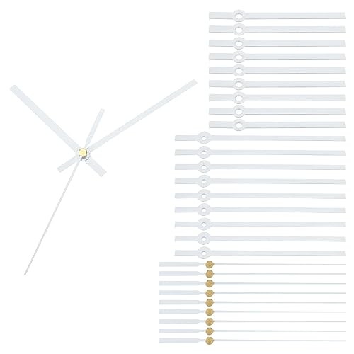 Replacement Clock Hands Kit, 10 Set Replacement Clock Hands Kits Clock White
