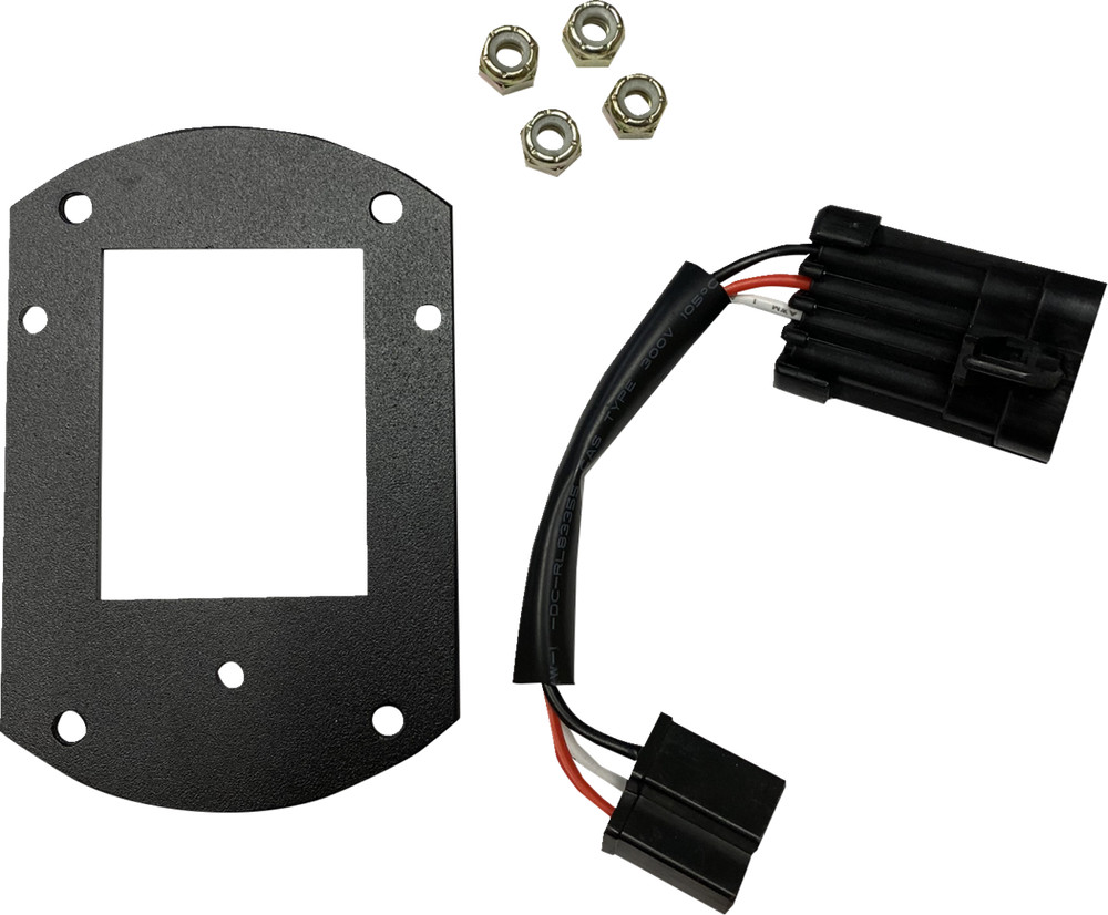 CUSTOM DYNAMICS FXLRST Headlight Mounting Kit Satin Black CD-LRST-HL-KIT