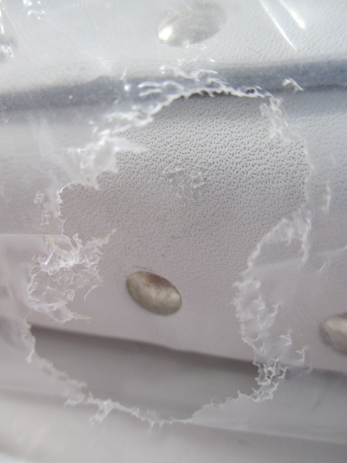 KLEIN TOOLS 5166~7-POCKET - WHITE LEATHER TOOL POUCH~CHICAGO,ILLS. USA~BRAND NEW