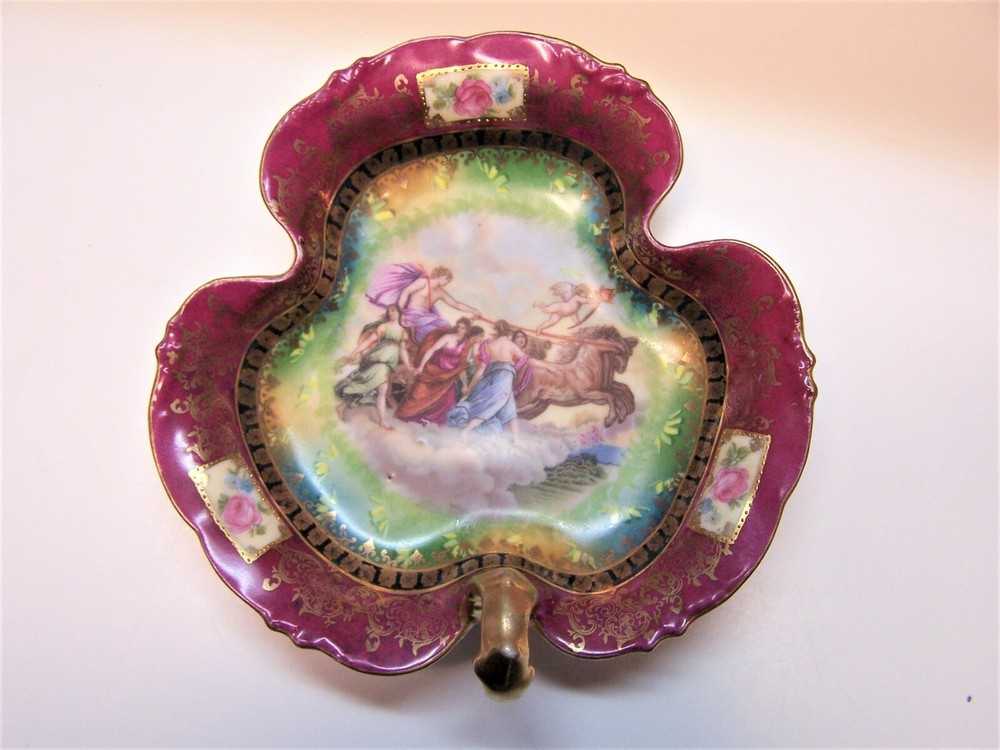 ERDMANN SCHLEGELMILCH SMALL THREE COMPARTMENT NAPPY DISH 1891 MARK