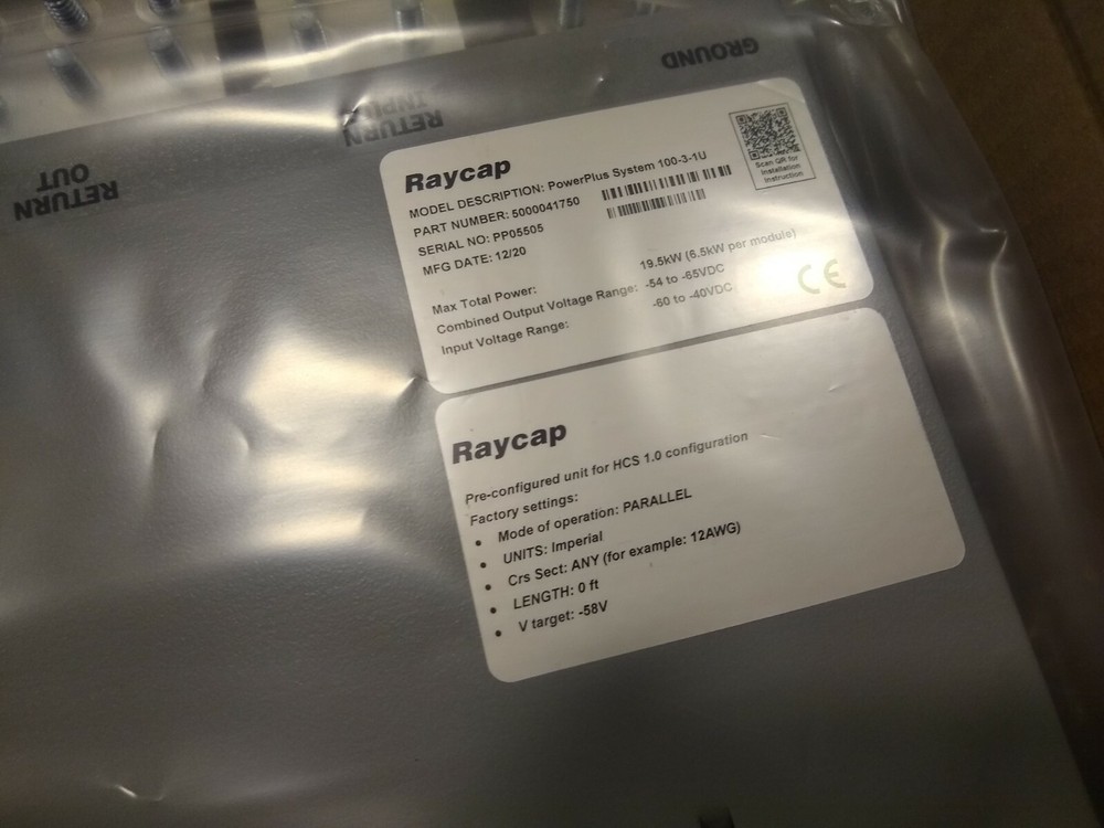 NEW Raycap POWERPLUS System 100-3R-1U-2 Telecom Voltage Booster