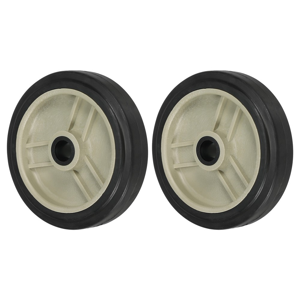 2Pcs 4" Universal Air Compressor Wheel with 0.5" Hole Beige