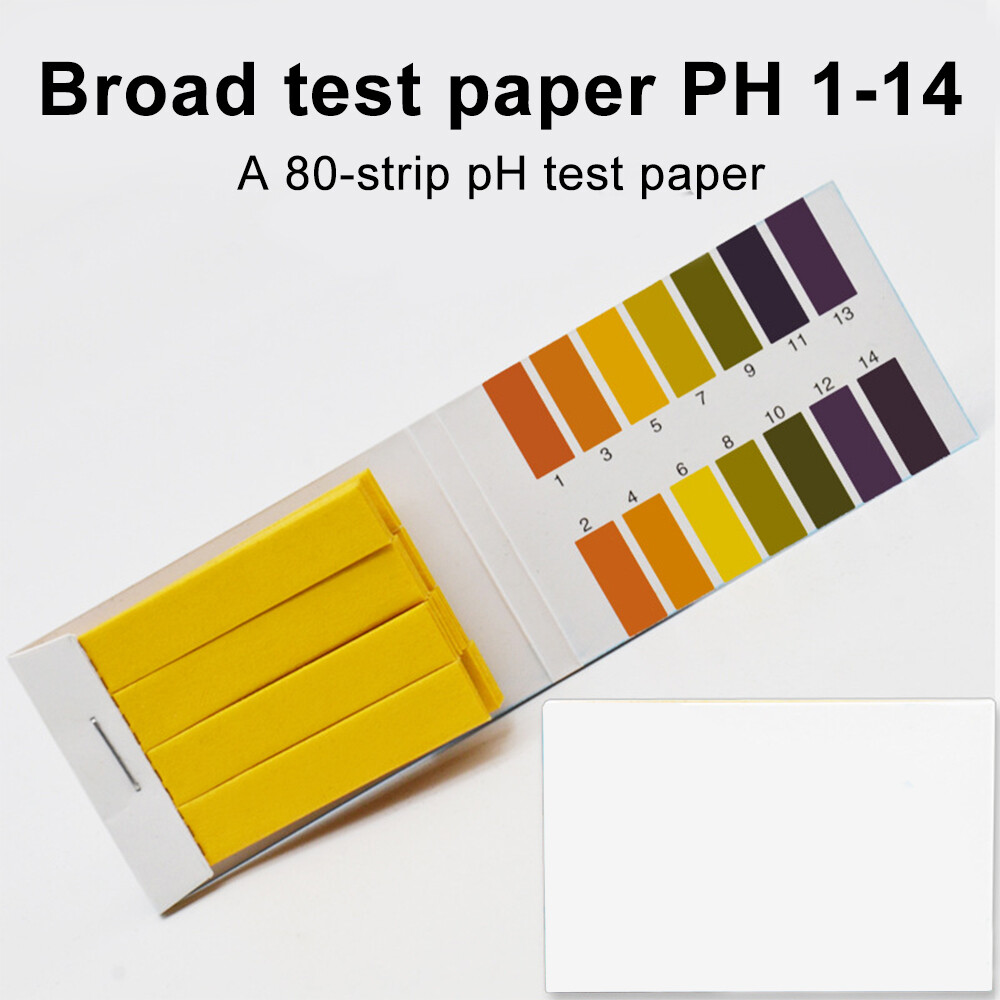 80 PH Test Strips Litmus Test Paper Full Range 1-14 pH Acidic Alkaline Indicator