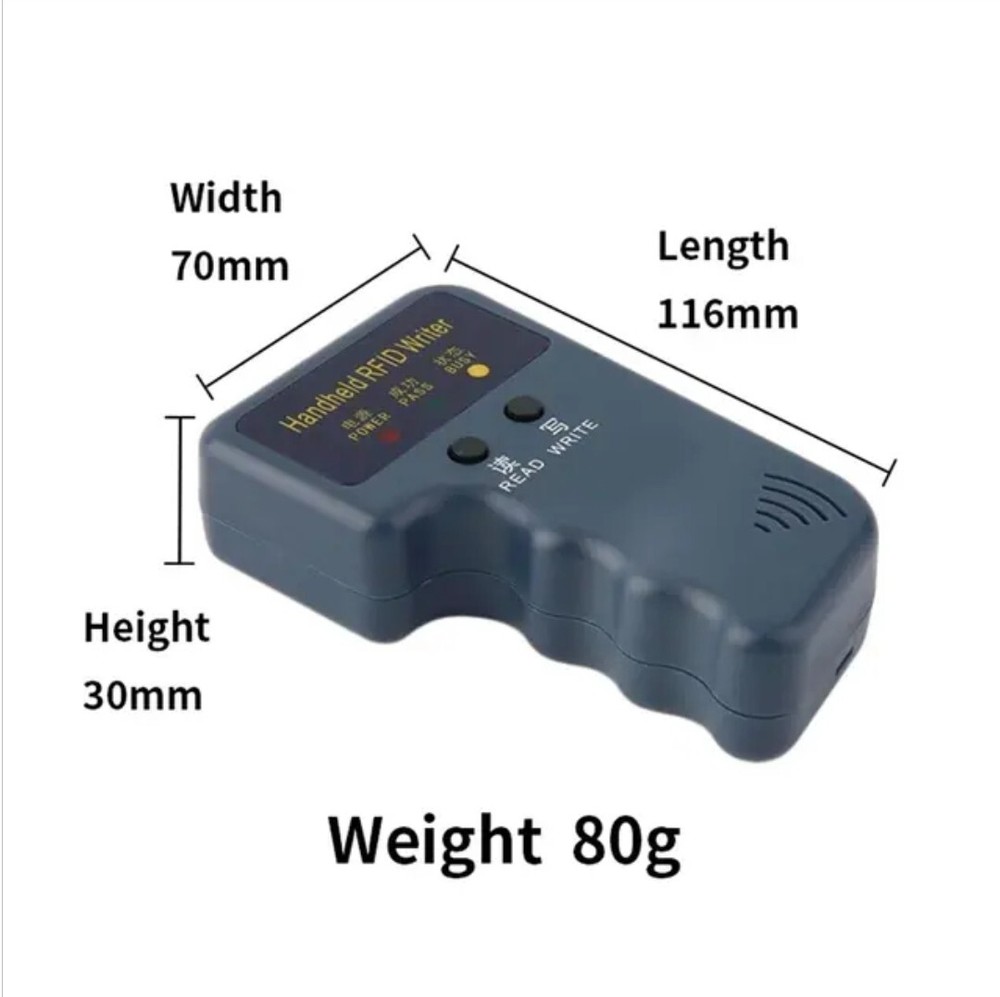 Handheld RFID Writer 125Khz + 40 White Cards