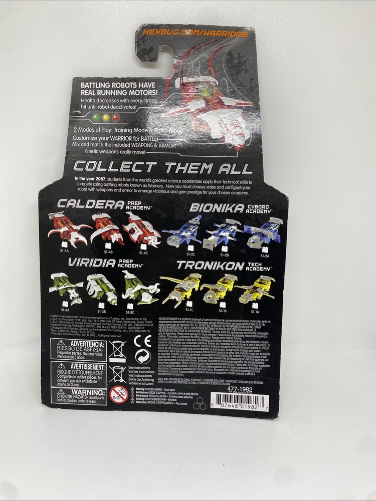 Hexbug Warriors Battling Robots Electronic Toy Caldera & Bionika Prep & Cyborg