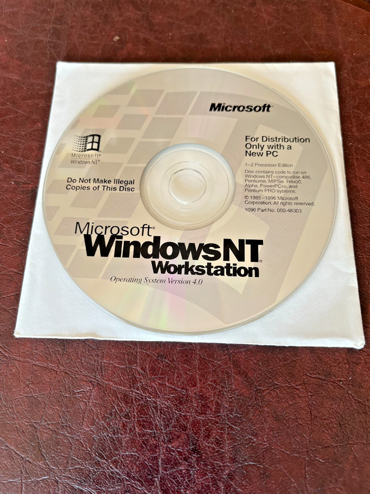 Microsoft Windows NT Workstation 4.0 CD