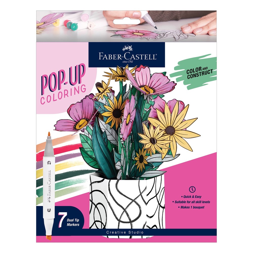Creative Studio Pop Up Coloring Bouquet-Wildflower Bunch