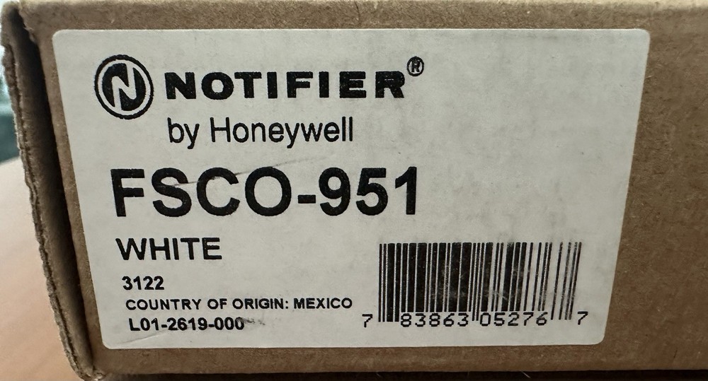 Notifier FSCO-951 Addressable Carbon Monoxide Detector