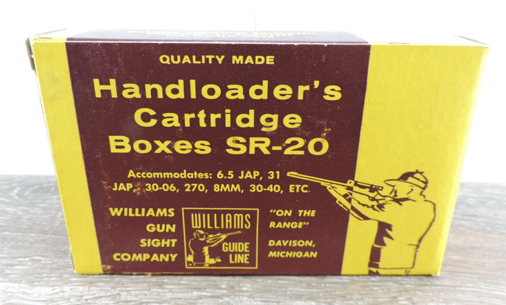 Vintage Williams Guide LIne Handloader's Cartridge Boxes SR-20