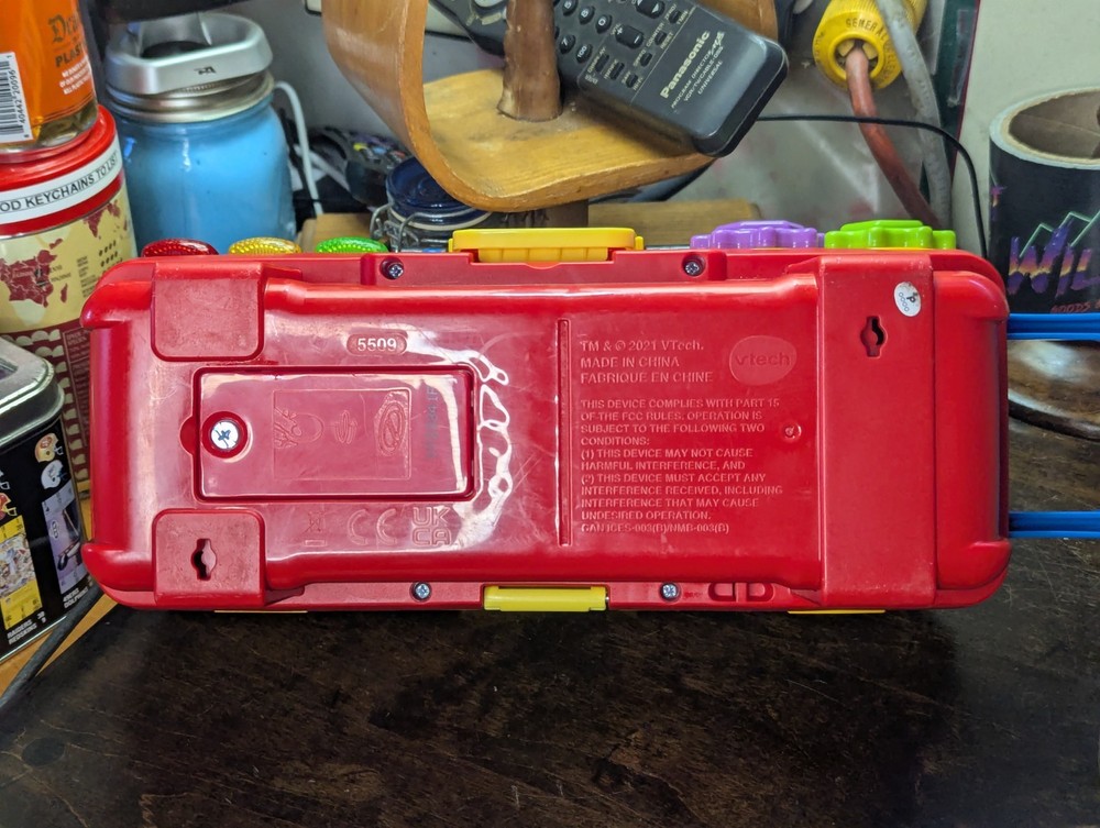 VTech Drill & Learn Toolbox Pro Toy BOX ONLY ~Educational Music Lights~ WORKS!