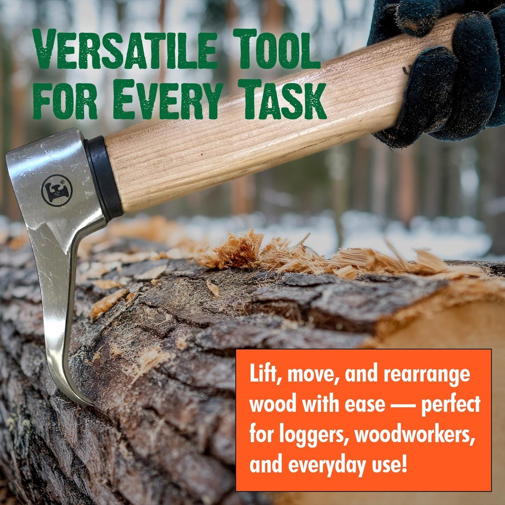 FORESTER Platinum Pickaroon Logging Tool 28in | USA Hickory Handle |