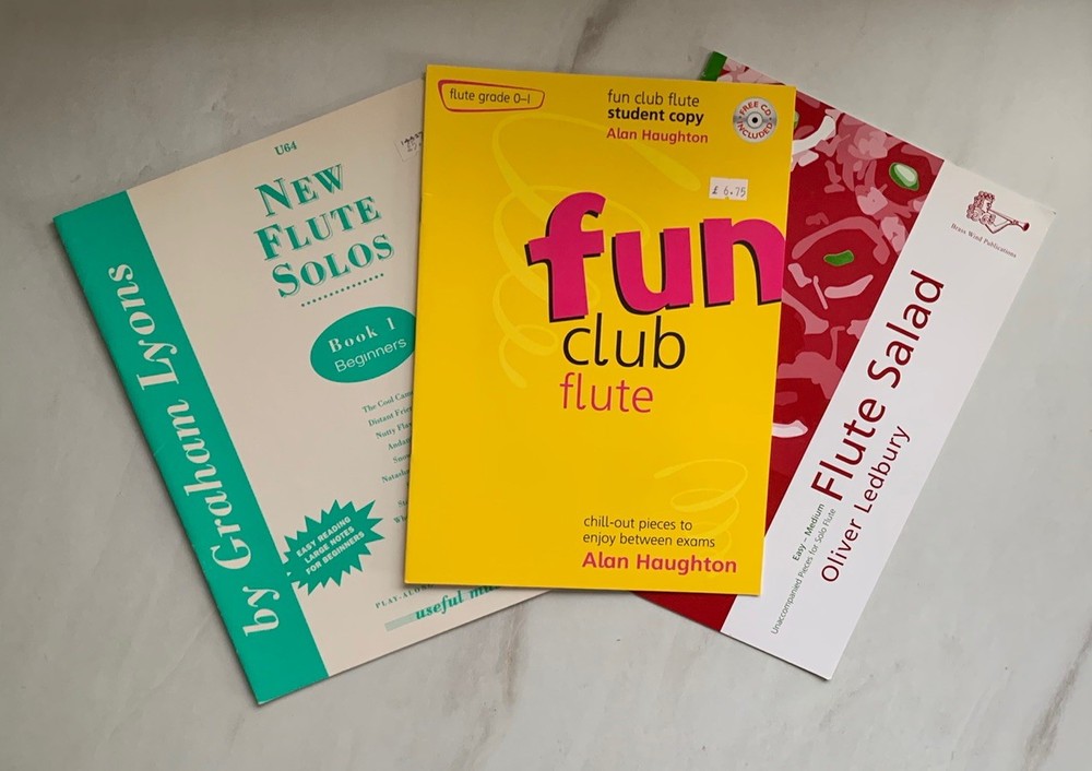 Flute ~ Easy To Medium ~ Sheet Music Book Trio Bundle