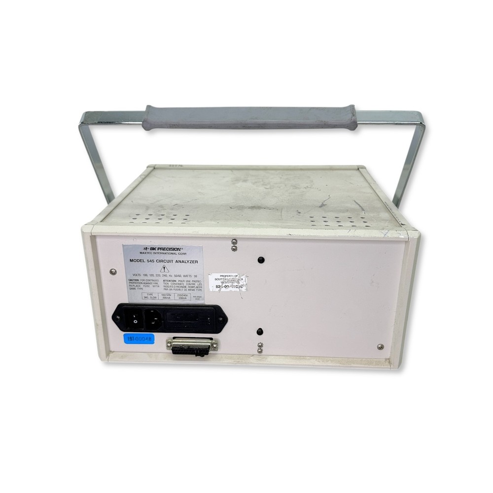 B&K Precision Model 545 Circuit Analyzer Component Tester - Lab Equipment
