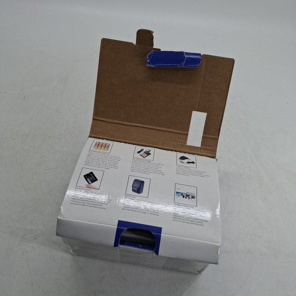 Olympus X-710 4.0MP Compact Digital Camera Silver Tested Boxed GUC