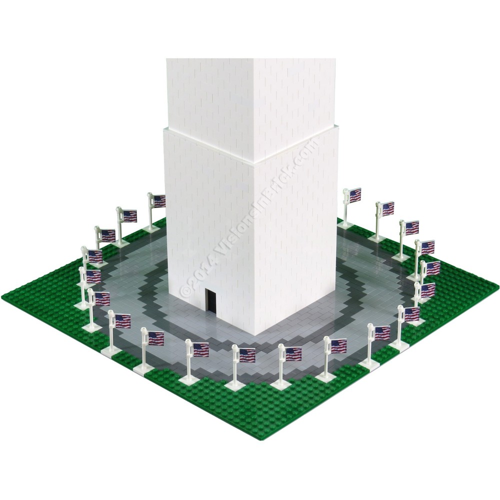 Custom Washington Monument INSTRUCTIONS made for LEGO® pieces