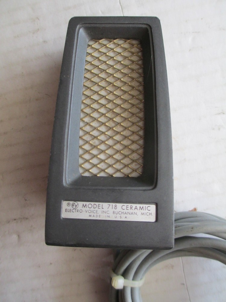 VINTAGE ELECTRO VOICE MODEL 718 CERAMIC MICROPHONE